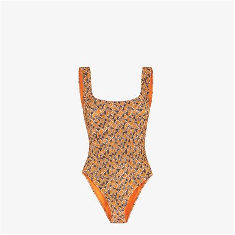 fendi orange lycra swimsuit.